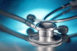 stethoscope on metal table