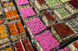 Photo: Crates with flowers and plants on a flower auction Crates with flowers and plants on a flower auction