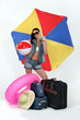 Woman ready for summer holiday