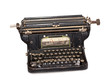 Typewriter isolated