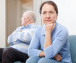 Photo: Mature couple after quarrel Mature couple after quarrel