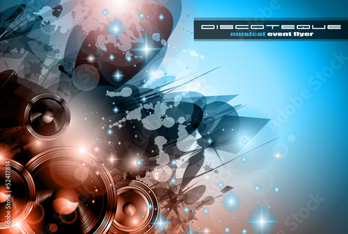Vector: Music Club background for disco dance posters Music Club background for disco dance posters