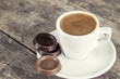 chocolate and coffee on the table