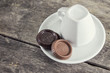 chocolate and coffee cup