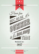 Vintage retro page template for a variety of purposes