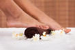 Photo: Close-up Of Foot Getting Spa Treatment Close-up Of Foot Getting Spa Treatment
