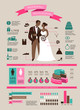 wedding vector set with graphic elements