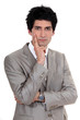 Businessman posing