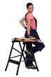 sexy female carpenter