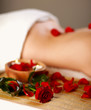 Beautiful young woman getting spa massage