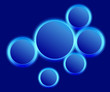Vector: Energy Glowing Circles Background template Energy Glowing Circles Background template