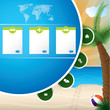 Summer holiday website template design