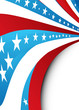4th of july wave background vector