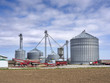 Grain silos on the farm