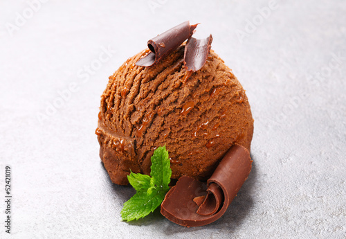 Photo: Chocolate ice cream Chocolate ice cream