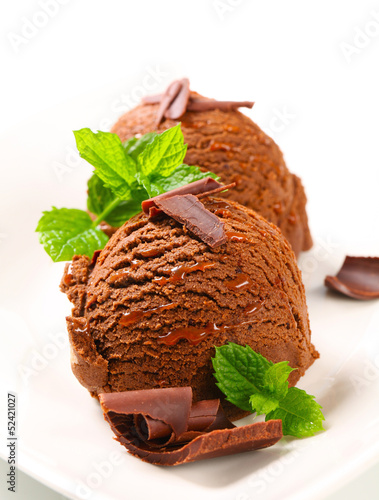 Photo: Chocolate fudge ice cream Chocolate fudge ice cream