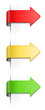 Sticker Pfeil Ampelfarben