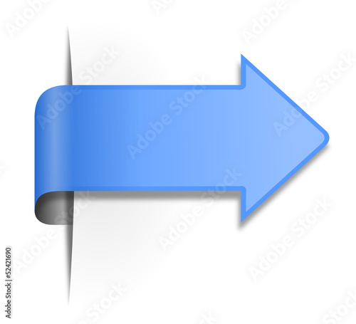 Vector: Sticker Pfeil blau Sticker Pfeil blau