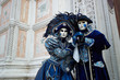 canvas print picture - Venetian costume attends Carnival of Venice.