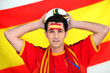 Spanish football fan