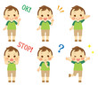 色々な表情　男の子
