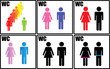 Photo: restroom icon set restroom icon set