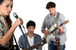 Photo: Young rock band with female vocalist Young rock band with female vocalist