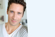 Portrait of handsome man with blue eyes