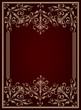 Vintage  background, antique gold frame.