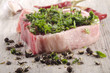 pork chop with pepper and parsley