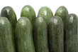 Courgettes isolated on white background