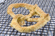 home made Bavarian cheese pretzel