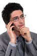 A pensive businessman