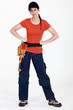 Woman with a toolbelt
