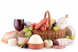 Foto: wineglass, dairy product and meat wineglass, dairy product and meat