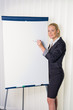 Foto: Frau mit Flip-Chart Frau mit Flip-Chart