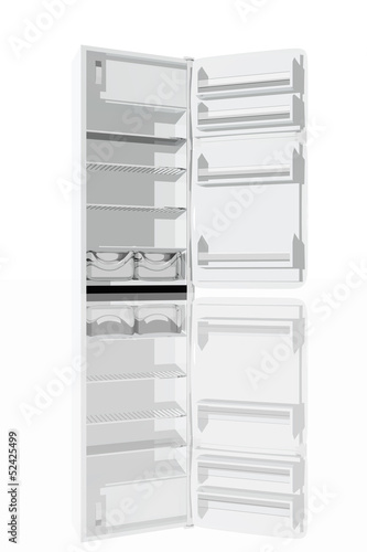Illustration: Open fridge Open fridge