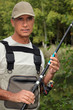 Photo: Man with fishing rod Man with fishing rod