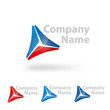 Вектор: triangle logo design triangle logo design