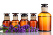 Medicine bottles isolated on white