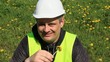 Worker on dandelion field episode 1