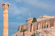Temple of Olympian Zeus and Acropolis with Parthenon