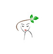 Lady with leafy hair