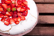 pavlova cake with strawberry