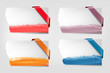 Vector: Collection of cardboard paper banners with color ribbons. Vector Collection of cardboard paper banners with color ribbons. Vector