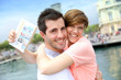 Couple spending week-end in Barcelona
