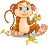 the monkey with bananas