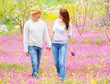 Happy couple outdoors