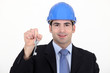 Architect holding key