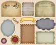 Illustration: Set of vintage labels Set of vintage labels
